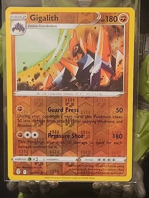 Gigalith Reverse Holo Rare SWSH07: Evolving Skies 088/203 NM - Image 1 of 2