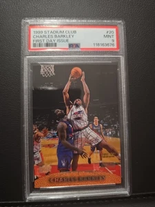 Stadium Club #20 1999-00 edición del primer día Charles Barkley 44/150 PSA 9 POP 1 - Imagen 1 de 3