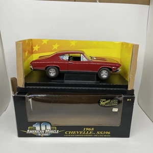 Chevy Chevelle SS396 1968 American Muscle ERTL 1/18 ROJO Diecast limitado con caja - Imagen 1 de 10