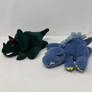 2 Stück Plüsch Creations Handpuppen Dinosaurier Triceratops Stegosaurus - Bild 1 von 14