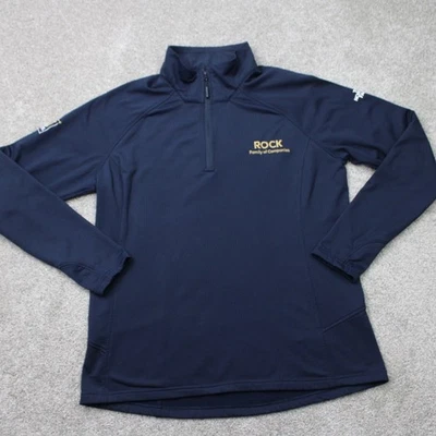 The North Face Sweatshirt Womens XL Blue Mountain Peaks 1/4 Zip Stretch Pullover - Image 1 of 4