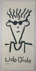 Toalla de baño vintage 1985 Fido Lido Dido 57"x27" piscina playa P133 - Imagen 1 de 16