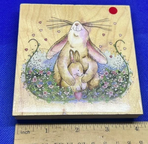 Stamps Happen Proud Mother Rabbit Bunny Rubber Stamp - Picture 1 of 4
