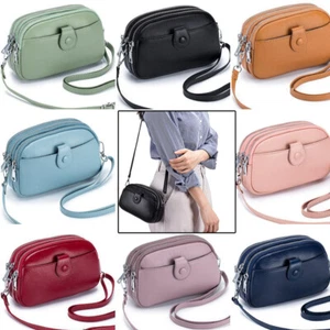 Shoulder Crossbody Bag Real Leather Large Capacity Handbag Purse for Women Lady - Picture 1 of 36