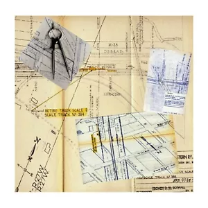 Geschenkpapier, SELTEN Vintage Architektur Design, 25 Blatt Packung, 12"x12" - Bild 1 von 1