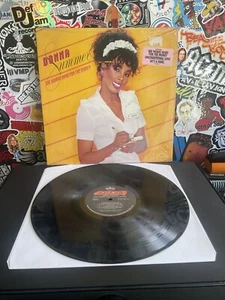 DONNA SUMMER She Works Hard For The Money VG+ VINYL W/HYPE STICKER - Picture 1 of 2