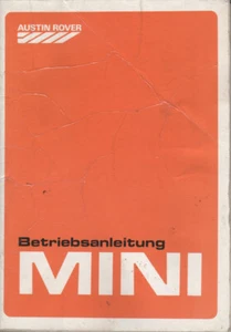 AUSTIN ROVER MINI Bedienungsanleitung 1988 Betriebsanleitung Handbuch BA - Picture 1 of 9