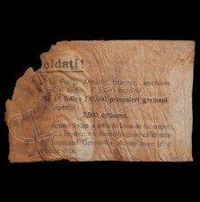 UNICO - Volantino rinvenuto in trincee Altopiano Asiago (WW1)