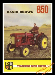 DAVID BROWN 850 Postcard Tractor Pub Advertising Postcard - Picture 1 of 1
