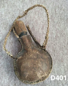 Japanese Antique Edo-Meiji era Gunpowder Case Kayaku-Ire Flask Hinawaju 5.9in FS - Picture 1 of 9