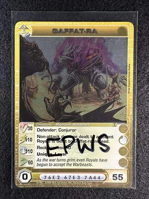 Chaotic TCG 4 Max EPWS Gaffat-ra 16/100 TOTT 1st Ed Rare NM/LP - Image 1 of 3