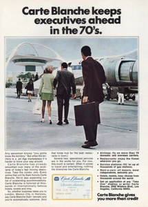 1970 Carte Blanche: United Airlines LAX Vintage Print Ad - Picture 1 of 1