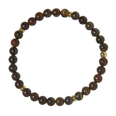 Tigereisen Edelstein-Armband Stretch Perlenarmband DD115 - Bild 1 von 4