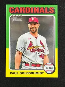 2024 Topps HERITAGE PAUL GOLDSCHMIDT CROMO 939/999 CARDINALES #490 - Imagen 1 de 2