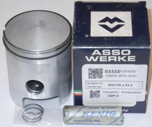 1970-on SACHS Penton 125/6B 2 anillos 54,2 mm montaje de pistón fundido ASSO Italia 03332 - Imagen 1 de 1