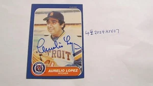 1986 Fleer Aurelio Lopez signed Baseball Card - Picture 1 of 2