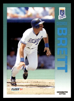 -KJ- 1992 Fleer - #154 George Brett *Free Shipping* Kansas City Royals - Image 1 of 2