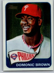 2014 Topps Heritage #THC-310 Domonic Brown Chrome 995/999 - Picture 1 of 2