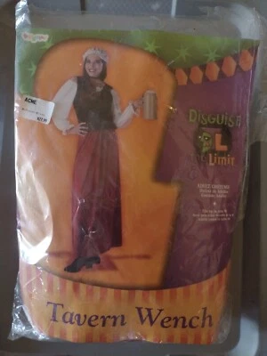 Fantasia de Halloween Tavern Wench empregada doméstica vestido vitoriano peça única tamanho grande 16 - Imagem 1 de 4