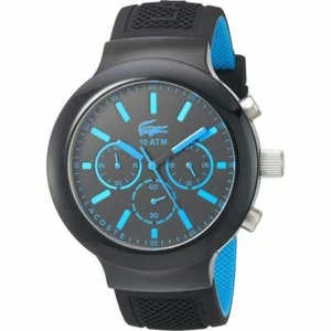 Orologio Lacoste Uomo Borneo 47 mm cinturino in gomma nera cassa in acciaio 2010812 - Foto 1 di 1