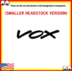 Vox Guitar Headstock Vinyl Cut Decal Sticker Logo For Guitar Restoration - Picture 1 of 3