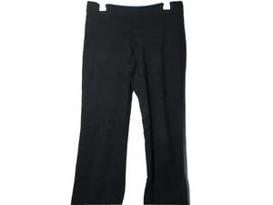 Women Champion Black Stretch Fit Loose Yoga Pants Size M Medium Blue Waistband - Picture 1 of 1