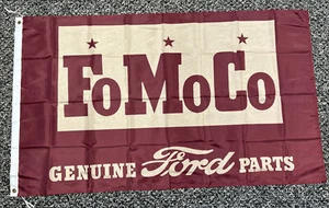FoMoCo Genuine Ford Parts Banner Flag - Foto 1 di 2