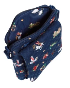 VERA BRADLEY RFID Mini Hipster Purse Snow Globe Motifs, NWT, MSRP $60 - Picture 1 of 3