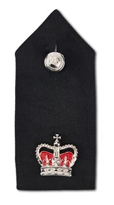 Nuevo Superintendente de Policía Negro Botón Sobre Camisa Charreteras charreteras - Imagen 1 de 5