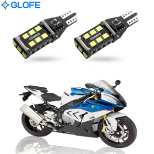 W5W T10 White LED DRL Parking Light for 2009-2018 BMW S1000R S1000RR Set of 2 - Picture 1 of 7