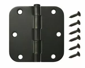 50 Pack 3.5" Oil Rubbed Bronze Interior Door Hinges 5/8" Radius Hinge - Picture 1 of 1