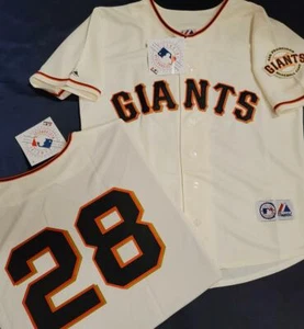 1923 Majestic San Francisco Giants BUSTER POSEY Sewn Baseball JERSEY W/Patch - Picture 1 of 1