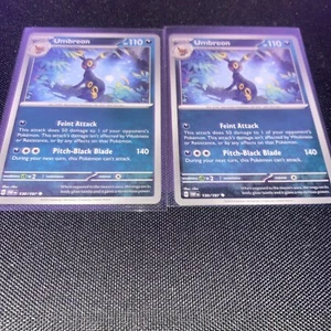 Pokémon TCG Umbreon Scarlet And Violet Obsidian Flames 130/197 Uncommon Lot Of 2 - Picture 1 of 7