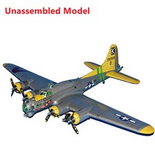 1:47 For Boeing B-17 Flying Fortress Heavy Bomber Aircraft Handcraft Unassembled