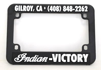 MARCO DE MATRÍCULA ORIGINAL INDIAN-VICTORY GILROY CONCESIONARIO DE MOTOCICLETAS ABS Foto 1 de 3