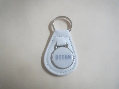 1960 - 1965 DODGE 330 440 880 MONACO DART CORONET POLARA EMBLEM KEYCHAIN WHITE - Image 1 of 2