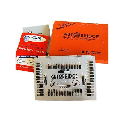 Vintage Autobridge Playing Board Bridge Beginner Game 24 Deal Sheets Booklet - Image 1 of 4