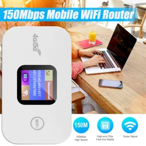 4G LTE WiFi Router Wireless Hotspot 150 Mbit/s WLAN Router LCD Mobiler Breitband - Bild 1 von 12