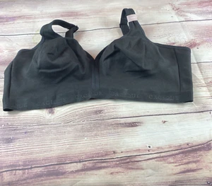 Lane Bryant Cacique Unlined Cotton No Wire Full Coverage Bra Size 44DDD Black - Picture 1 of 4