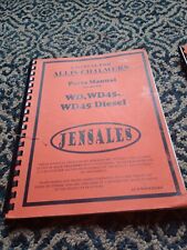 Allis Chalmers Parts Manual For Model WD WD45 WD45 Diesel and W-226 Power Units