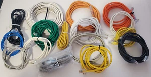 16 Câbles Ethernet Longueur Aléatoire Cat5 - Cat6 Patch Jumpers 3 Pieds à 25 Pieds - Photo 1/1