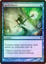 Spell Pierce - Foil New MTG Zendikar Magic VN3