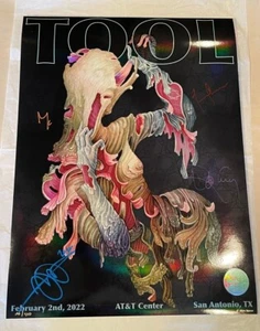 TOOL Poster signiert San Antonio TX /800 2. Februar 2022 Alex Kuno 🌀 - Bild 1 von 6