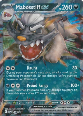 Pokemon TCG - Mabosstiff ex - 086 - SV: Scarlet & Violet Promo Cards - Near Mint - Image 1 of 2