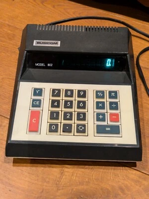 Busicom Model 802 Vintage Desktop Calculator, Working, Mains Supply, Large Rare - Image 1 of 4