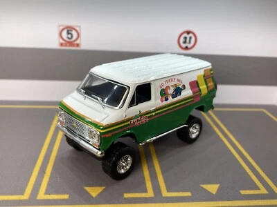 1971 Chevy Van Lifted 4x4 Truck 1/64 Diecast Custom M2 Machines Turtle Wax 4WD - Image 1 of 4