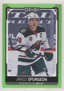 2021-22 O-Pee-Chee Neon Green Border /50 Jared Spurgeon #310