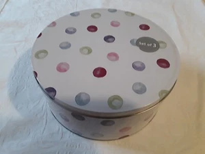 Cooksmart Spotty Dotty Collection Set of 3 round Cake Tins - Picture 1 of 3