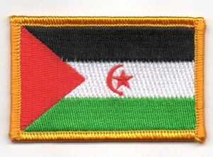 Parche bandera PATCH SAHARA OCCIDENTAL 7x4,5cm bordado termoadhesivo nuevo - Bild 1 von 1