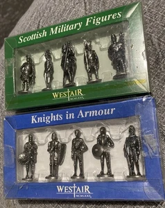 (1972) WESTAIR sets - Knights in Armor and Scottish Military Pewter Figures - Picture 1 of 8